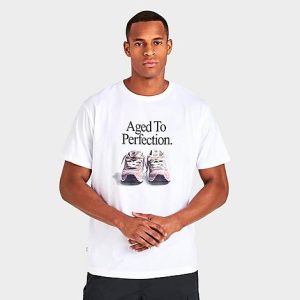 New Balance Men&apos;s NB Athletics Legacies Perfection T-Shirt in White/White Size 2XL Cotton/Jersey - 5823659