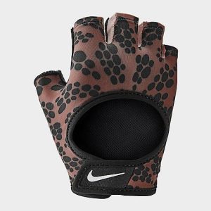Nike Women&apos;s Gym Ultimate Fitness Gloves in Brown/Mineral Clay Size Large - 8205923