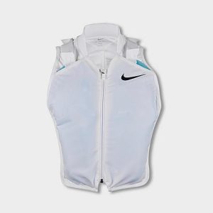 Nike Precool Running Gilet Vest in White/White Size XL 100% Polyester - 8203818