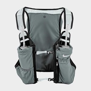 Nike Men&apos;s Kiger 4.0 Running Vest in Grey/Hasta Size Large/X-Large Nylon/Polyester/Spandex - 8203078