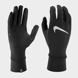 Nike Women&apos;s Fleece Running Gloves in Black/Black Size Medium/Large - 8207425