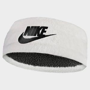 Nike Warm Faux Fur Headband in Off-White/Sail 100% Polyester/Fleece/Fur - 8205630