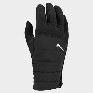 Nike Women&apos;s Quilted Gloves in Black/Black Size Large Nylon/Polyester - 8207415