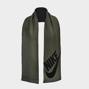 Nike Sport Scarf in Black/Green/Medium Olive Acrylic/Spandex/Knit - 8207399