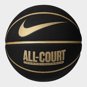 Nike Everyday All Court 8P Basketball in Black/Black Size 7 Leather - 8205913