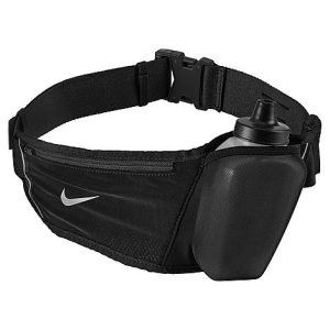 Nike Flex Stride Bottle Belt (12oz) in Black/Black Nylon/Polyester - 8207335