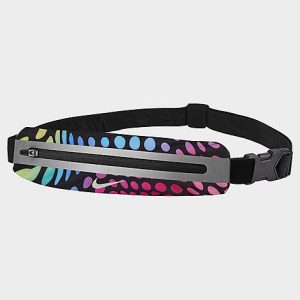 Nike Printed Slim Waist Pack 3.0 in Black/Black Polyester/Spandex - 8205090