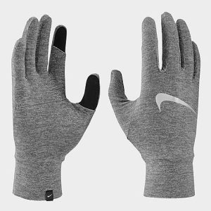 Nike Men&apos;s Accelerate Running Gloves in Grey/Heather Grey Size Medium Polyester/Spandex - 8207411