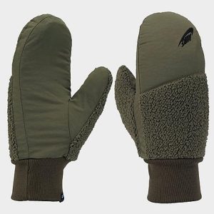 Nike Women&apos;s Sherpa Mittens in Green/Medium Olive Size Medium/Large Fleece/Wool - 8207450