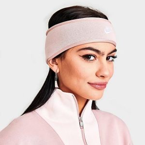 Nike Club Fleece Headband in Pink/Pink Oxford Polyester/Fleece/Spandex - 8205758