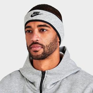 Nike Club Fleece Headband 2.0 in Grey/Dark Grey Heather Cotton/Polyester/Fleece - 8205757