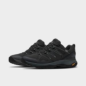 The North Face Inc Men&apos;s Hedgehog Fastpack II Waterproof Hiking Shoes in Black/Grey/TNF Black Size 14.0 Leather - 3544874