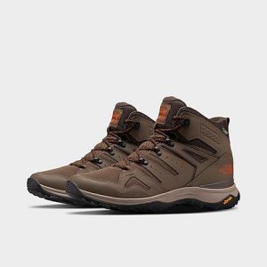 The North Face Inc Men&apos;s Hedgehog Fastpack II Mid Waterproof Hiking Boots in Brown/Bipartisan Brown Size 11.5 Leather - 3544835