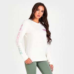 The North Face Inc Women&apos;s Long-Sleeve T-Shirt in White/TNF White Size XS Cotton - 5820265