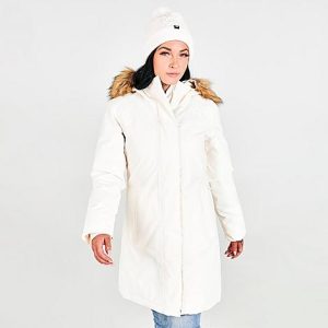 The North Face Inc Women&apos;s Arctic Parka Jacket in White/Gardenia White Size XL Cotton/Nylon - 5726518