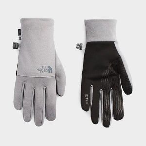 The North Face Inc Etip Recycled Gloves in Grey/TNF Medium Grey Heather Size 2XL Polyester/Fleece/Knit - 8204776