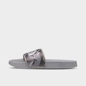 The North Face Inc Men&apos;s Base Camp III Slide Sandals in Grey/Asphalt Grey Explorer Camo Print Size 11.0 - 3196236
