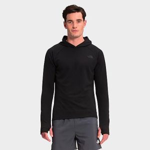 The North Face Inc Men&apos;s Wander Sun Hoodie in Black/TNF Black Size Small Polyester/Knit - 5885162