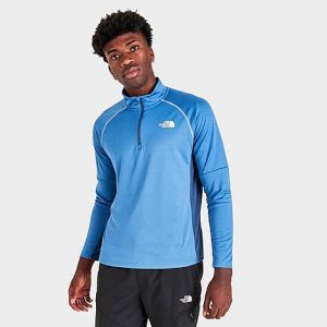 The North Face Inc Men&apos;s Performance Quarter-Zip Top in Blue/Federal Blue Size 2XL 100% Polyester - 5872000