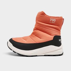 The North Face Inc Women&apos;s Nuptse II Waterproof Booties in Orange/Coral Sunrise Size 10.0 - 3200305