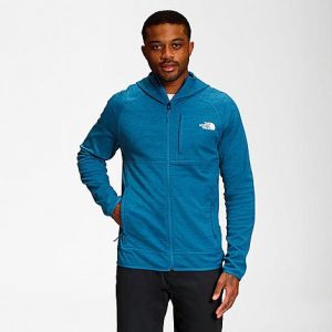 The North Face Inc Men&apos;s Canyonlands Full-Zip Hoodie in Blue/Federal Blue Heather Size Large Polyester/Fleece - 5884799