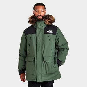 The North Face Inc Men&apos;s McMurdo Parka Jacket in Green/Ponderosa Green Size XL Nylon - 5822664