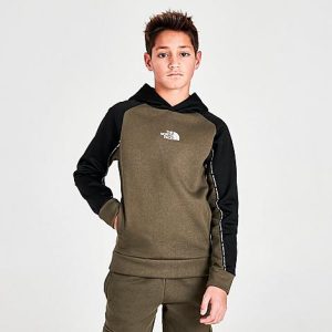 The North Face Inc Boys&apos; Rochefort Pullover Hoodie in Brown/New Taupe Green Size Small - 5768311