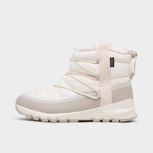 The North Face Inc Women&apos;s Thermoball Lace-Up Boots in White/Gardenia White Size 11.0 - 3200278