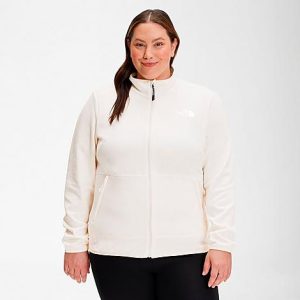 The North Face Inc Women&apos;s Canyonlands Full-Zip Hoodie (Plus Size) in White/Gardenia White Heather Size 3XL Polyester/Fleece - 5885266
