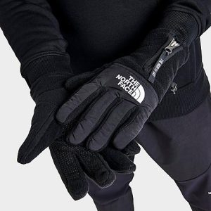 The North Face Inc Denali Etip Gloves in Black/TNF Black Size Large Nylon/Polyester/Fleece - 8205253