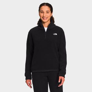 The North Face Inc Women&apos;s Alpine Polartec® 200 Quarter-Zip Jacket in Black/TNF Black Size Small Polyester/Fleece - 5885279