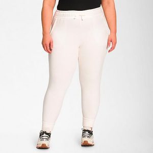 The North Face Inc Women&apos;s Canyonlands Jogger Pants (Plus Size) in White/Gardenia White Heather Size 2XL 100% Polyester/Fleece - 5885829
