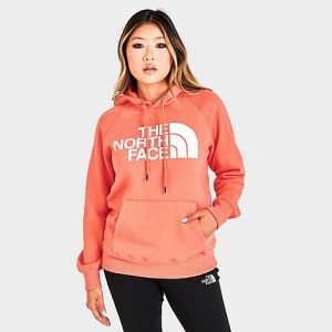 The North Face Inc Women&apos;s Half Dome Pullover Hoodie in Orange/Coral Size XS Cotton/Polyester/Fleece - 5820786