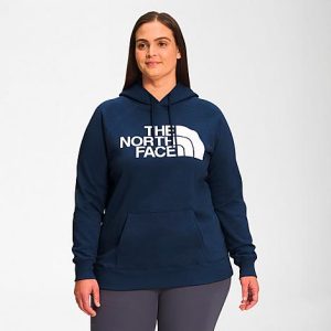 The North Face Inc Women&apos;s Half Dome Pullover Hoodie (Plus Size) in Blue/Summit Navy Size 3XL Cotton/Polyester/Fleece - 5885227
