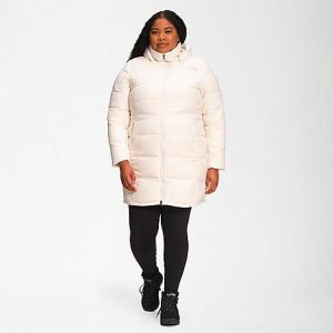 The North Face Inc Women&apos;s Metropolis Parka Jacket (Plus Size) in White/ Size 3XL Polyester - 5885236