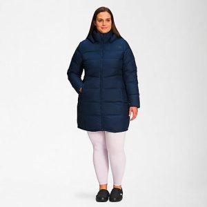 The North Face Inc Women&apos;s Metropolis Parka Jacket (Plus Size) in Blue/ Size 3XL Polyester - 5885233