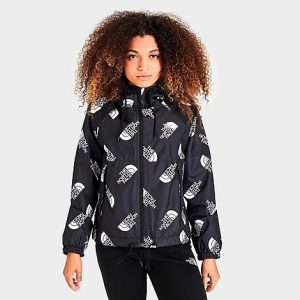 The North Face Inc Women&apos;s Printed Antora Rain Hoodie in Black/Black Size Medium Nylon - 5820803