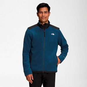 The North Face Inc Men&apos;s Alpine Polartec® 200 Full-Zip Jacket in Blue/Shady Blue Size Medium Polyester/Fleece - 5884648