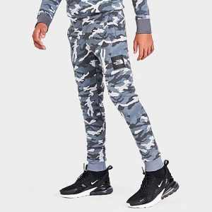 The North Face Inc Boys&apos; Fine Box Jogger Pants in Camo/Vanadis Grey Size XL Fleece - 5811032