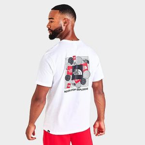 The North Face Inc Men&apos;s Logo Energy T-Shirt in White/White Size 2XL Cotton - 5881672