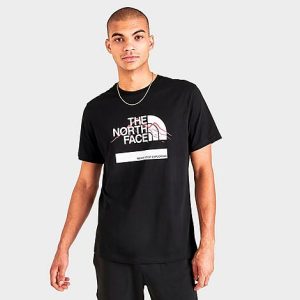 The North Face Inc Men&apos;s Mountain Outline NSE Graphic T-Shirt in Black/Black Size 2XL Cotton - 5871875