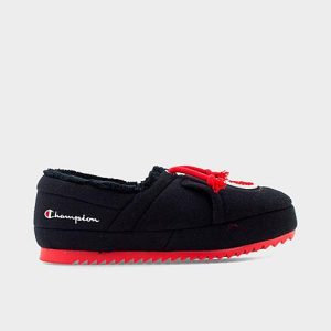 Champion Boys&apos; Little Kids&apos; University II Slippers in Black/Black Size 13.0 Knit/Jersey - 3121294