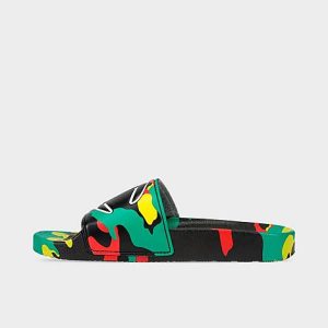 Champion Little Kids&apos; IPO Camo Slide Sandals in Camo/Green/Black/Reggae Multi Size 12.0 - 3121251