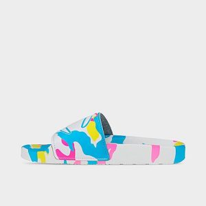 Champion Little Kids&apos; IPO Camo Slide Sandals in White/White Multi Size 11.0 - 3121256