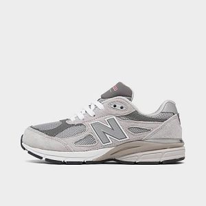 New Balance Little Kids&apos; 990V3 Casual Shoes in Grey/Grey Size 11.0 Leather/Suede - 3050282