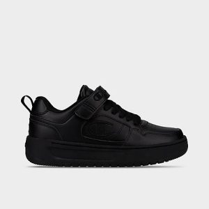 Champion Big Kids&apos; Drome 19 Lo Casual Shoes in Black/Black Size 7.0 Leather - 3551435