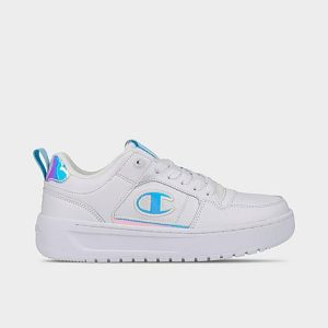 Champion Women&apos;s Drome 19 LO Casual Shoes in White/White Size 10.0 Leather - 3551378