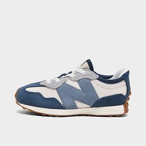 New Balance Little Kids&apos; 327 Casual Shoes in Blue/Vintage Indigo Size 12.0 Nylon/Suede - 3174812