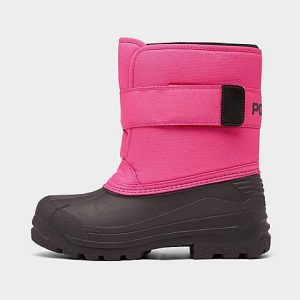 Polo Ralph Lauren Girls&apos; Big Kids&apos; Everlee Winter Boots in Pink/Pink Size 6.0 Fleece - 3196114