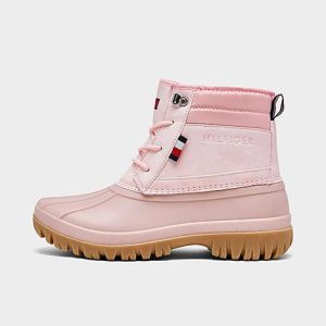 Tommy Hilfiger Girls&apos; Little Kids&apos; Duck Boots in Pink/Pink Size 13.0 - 3045531